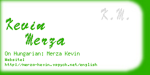 kevin merza business card